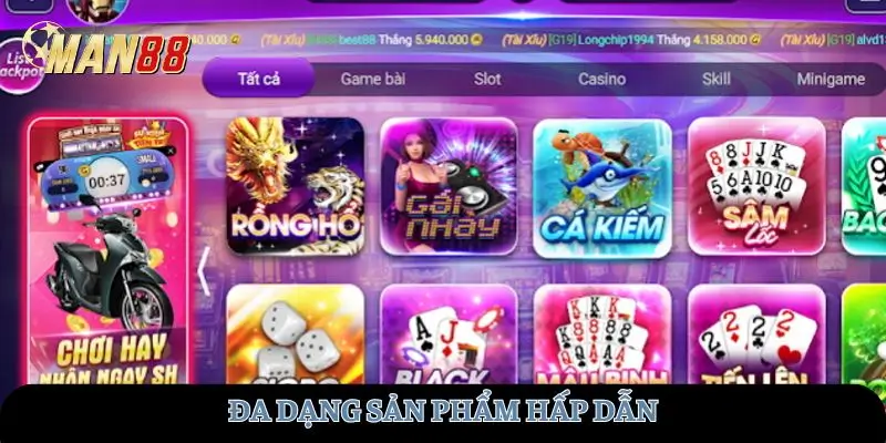 Đa dạng sản phẩm hấp dẫn